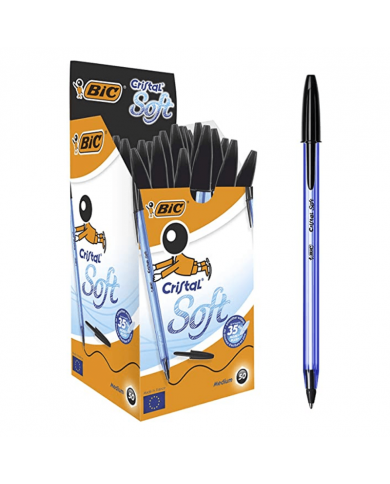 SHOP24-TUNISIE-BOITE-DE-50-STYLOS- BIC-CRISTAL-SOFT-NOIR SHOP24-TUNISIE-BOITE-DE-50-STYLOS- BIC-CRISTAL-SOFT-NOIR