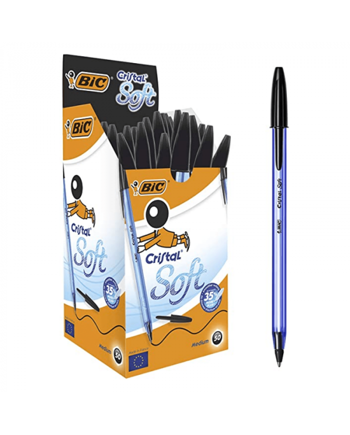 SHOP24-TUNISIE-BOITE-DE-50-STYLOS- BIC-CRISTAL-SOFT-NOIR SHOP24-TUNISIE-BOITE-DE-50-STYLOS- BIC-CRISTAL-SOFT-NOIR