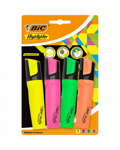 SHOP24-TUNISIE-PACK-DE-4-MARQUEURS-BIC-ULTRA FLUORESCENT SHOP24-TUNISIE-PACK-DE-4-MARQUEURS-BIC-ULTRA FLUORESCENT
