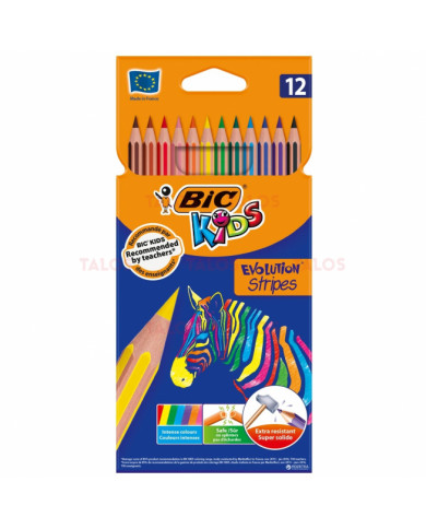 SHOP24-TUNISIE-BIC-12-CRAYONS-DE-COULEUR-EVOLUTION-STRIPES SHOP24-TUNISIE-BIC-12-CRAYONS-DE-COULEUR-EVOLUTION-STRIPES
