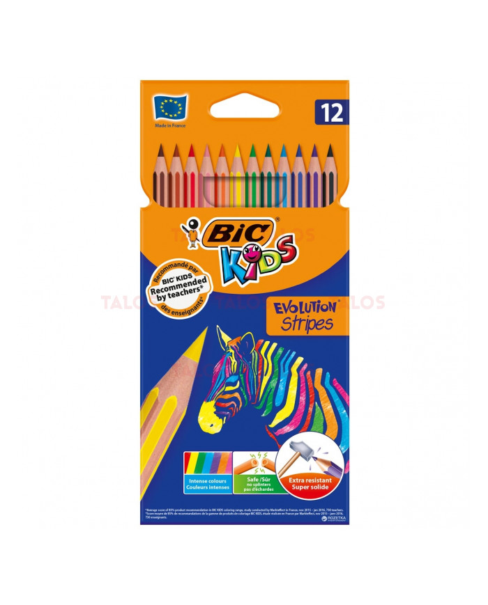 SHOP24-TUNISIE-BIC-12-CRAYONS-DE-COULEUR-EVOLUTION-STRIPES SHOP24-TUNISIE-BIC-12-CRAYONS-DE-COULEUR-EVOLUTION-STRIPES