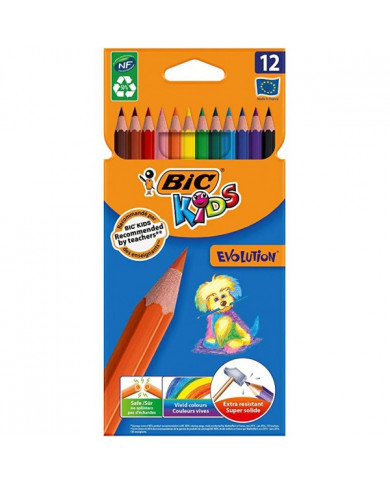 SHOP24-TUNISIE-12-CRAYONS-DE-COULEUR-BIC-KIDS-EVOLUTION SHOP24-TUNISIE-12-CRAYONS-DE-COULEUR-BIC-KIDS-EVOLUTION