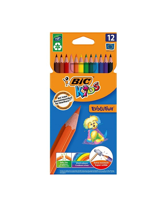 SHOP24-TUNISIE-12-CRAYONS-DE-COULEUR-BIC-KIDS-EVOLUTION SHOP24-TUNISIE-12-CRAYONS-DE-COULEUR-BIC-KIDS-EVOLUTION