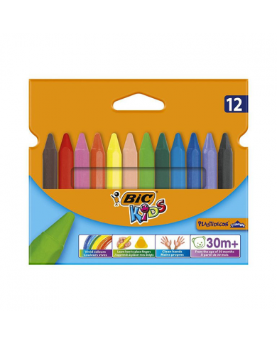 SHOP24-TUNISIE-12-CRAYONS-PASTEL-DE-COLORIAGE-BIC-KIDS-PLASTIDECORE SHOP24-TUNISIE-12-CRAYONS-PASTEL-DE-COLORIAGE-BIC-KIDS-PLASTIDECORE