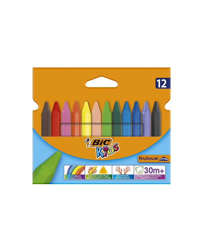 SHOP24-TUNISIE-12-CRAYONS-PASTEL-DE-COLORIAGE-BIC-KIDS-PLASTIDECORE SHOP24-TUNISIE-12-CRAYONS-PASTEL-DE-COLORIAGE-BIC-KIDS-PLASTIDECORE