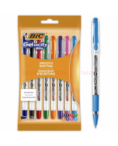 SHOP24-TUNISIE-LOT-DE-8-STYLOS-À-ENCRE-GEL-BIC-GELOCITY-STIC SHOP24-TUNISIE-LOT-DE-8-STYLOS-À-ENCRE-GEL-BIC-GELOCITY-STIC