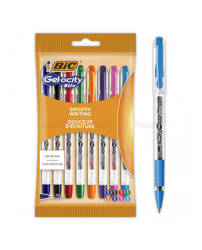 SHOP24-TUNISIE-LOT-DE-8-STYLOS-À-ENCRE-GEL-BIC-GELOCITY-STIC SHOP24-TUNISIE-LOT-DE-8-STYLOS-À-ENCRE-GEL-BIC-GELOCITY-STIC