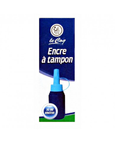 SHOP24-TUNISIE-FLACON-ENCRE-TAMPON-BLEU-28ML-LE-COQ SHOP24-TUNISIE-FLACON-ENCRE-TAMPON-BLEU-28ML-LE-COQ