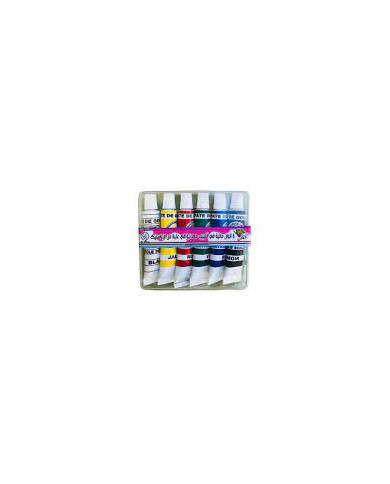 SHOP24-TUNISIE-BOITE-CRISTAL-DE-6-TUBES-GOUACHE-METAL-LE-COQ SHOP24-TUNISIE-BOITE-CRISTAL-DE-6-TUBES-GOUACHE-METAL-LE-COQ