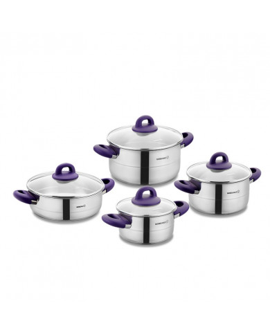 SHOP24-TUNISIE-SET-DE-CUISINE-KORKMAZ-HERA-INOX-INDUCTION-8-PIERCES-MAUVE SHOP24-TUNISIE-SET-DE-CUISINE-KORKMAZ-HERA-INOX-INDUCTION-8-PIERCES-MAUVE