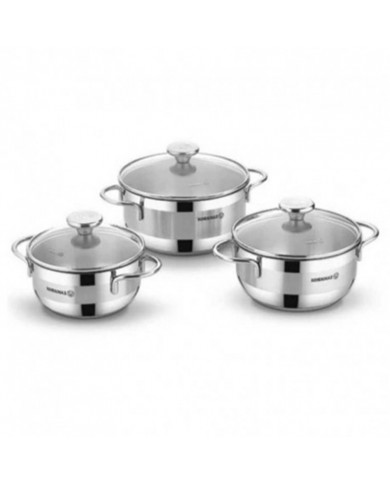 SHOP24-TUNISIE-SET-COOK-WARE-KORKMAZ-ARIA-JR-INOX-6-PIECES SHOP24-TUNISIE-SET-COOK-WARE-KORKMAZ-ARIA-JR-INOX-6-PIECES