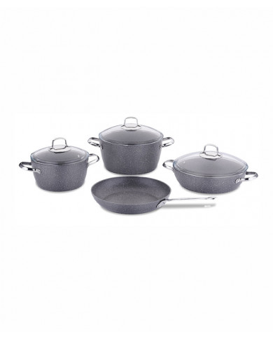 SHOP24-TUNISIE-SET-DE-CUISINE-KORKMAZ-GRANIT-NEA-7-PIERCES-GRIS SHOP24-TUNISIE-SET-DE-CUISINE-KORKMAZ-GRANIT-NEA-7-PIERCES-GRIS