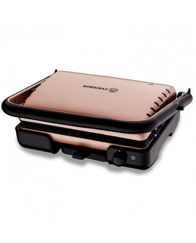 SHOP24-TUNISIE-CONTACT-GRIL-KORKMAZ-GRANITE-NON STICK-ROSE-GOLD-1800Watt SHOP24-TUNISIE-CONTACT-GRIL-KORKMAZ-GRANITE-NON STICK-ROSE-GOLD-1800Watt