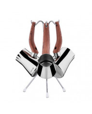 SHOP24-TUNISIE-ABANA-COFFEE-POT-SET-KORKMAZ-MARRON-INOX SHOP24-TUNISIE-ABANA-COFFEE-POT-SET-KORKMAZ-MARRON-INOX