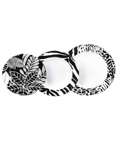 SHOP24-TUNISIE-SERVICE-A-TABLE-NOIR-KORKMAZ-24-PIECES-PORCELAINE SHOP24-TUNISIE-SERVICE-A-TABLE-NOIR-KORKMAZ-24-PIECES-PORCELAINE