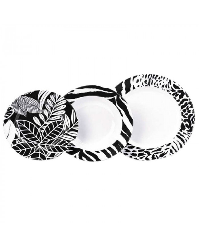 SHOP24-TUNISIE-SERVICE-A-TABLE-NOIR-KORKMAZ-24-PIECES-PORCELAINE SHOP24-TUNISIE-SERVICE-A-TABLE-NOIR-KORKMAZ-24-PIECES-PORCELAINE