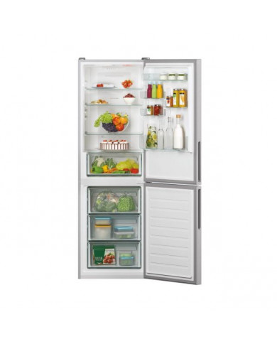 SHOP24-Refrigerateur-Candy-Fresco-combiné-nofrost-342-litres-Silver-CCE3T618FS SHOP24-Refrigerateur-Candy-Fresco-combiné-nofrost-342-litres-Silver-CCE3T618FS