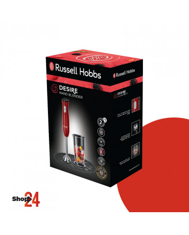 Mixeur Plongeant Desire RUSSELL HOBBS 24690-56 500W - Rouge Mixeur Plongeant Desire RUSSELL HOBBS 24690-56 500W - Rouge