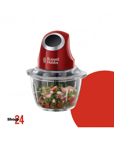 Mini Hachoir RUSSELL HOBBS 24660-56 1L - Rouge Mini Hachoir RUSSELL HOBBS 24660-56 1L - Rouge