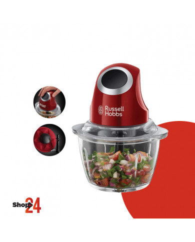 Mini Hachoir RUSSELL HOBBS 24660-56 1L - Rouge Mini Hachoir RUSSELL HOBBS 24660-56 1L - Rouge