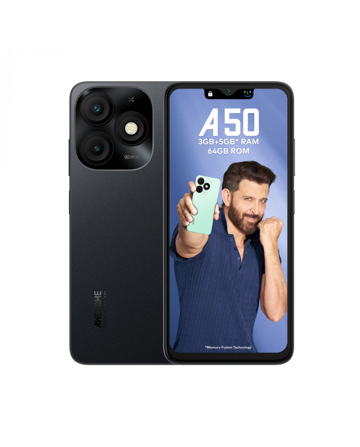 Smartphone Itel A50 2Go 64Go - Noir Smartphone Itel A50 2Go 64Go - Noir