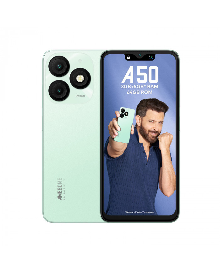 Smartphone Itel A50 2Go 64Go - Vert Smartphone Itel A50 2Go 64Go - Vert
