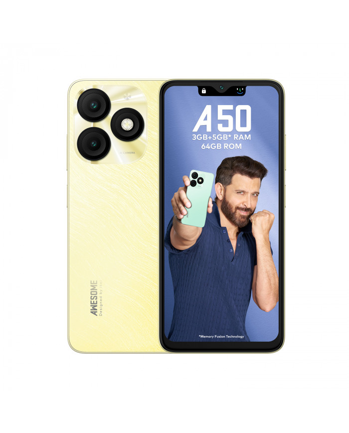 Smartphone Itel A50 2Go 64Go - Gold Smartphone Itel A50 2Go 64Go - Gold