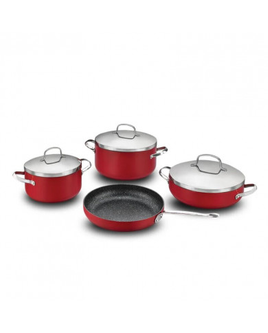 Set 7 Pièces KORKAMZ Zeta Plus Céramique A1875 - Rouge Set 7 Pièces KORKAMZ Zeta Plus Céramique A1875 - Rouge