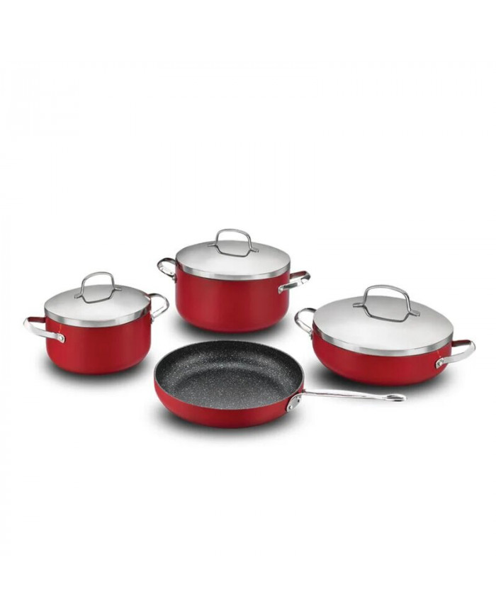 Set 7 Pièces KORKAMZ Zeta Plus Céramique A1875 - Rouge Set 7 Pièces KORKAMZ Zeta Plus Céramique A1875 - Rouge