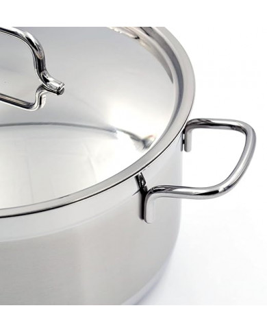 Korkmaz Alfa Batterie de cuisine en acier inoxydable 10 pièces - Inox Korkmaz Alfa Batterie de cuisine en acier inoxydable 10 pièces - Inox