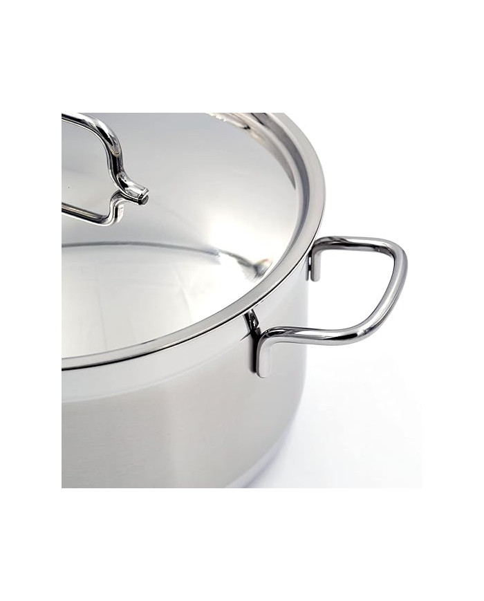 Korkmaz Alfa Batterie de cuisine en acier inoxydable 10 pièces - Inox Korkmaz Alfa Batterie de cuisine en acier inoxydable 10 pièces - Inox