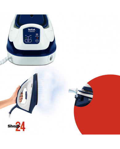 TEFAL Centrale à Vapeur FASTEO SV6040 (2200 W) Blanc & Bleu TEFAL Centrale à Vapeur FASTEO SV6040 (2200 W) Blanc & Bleu