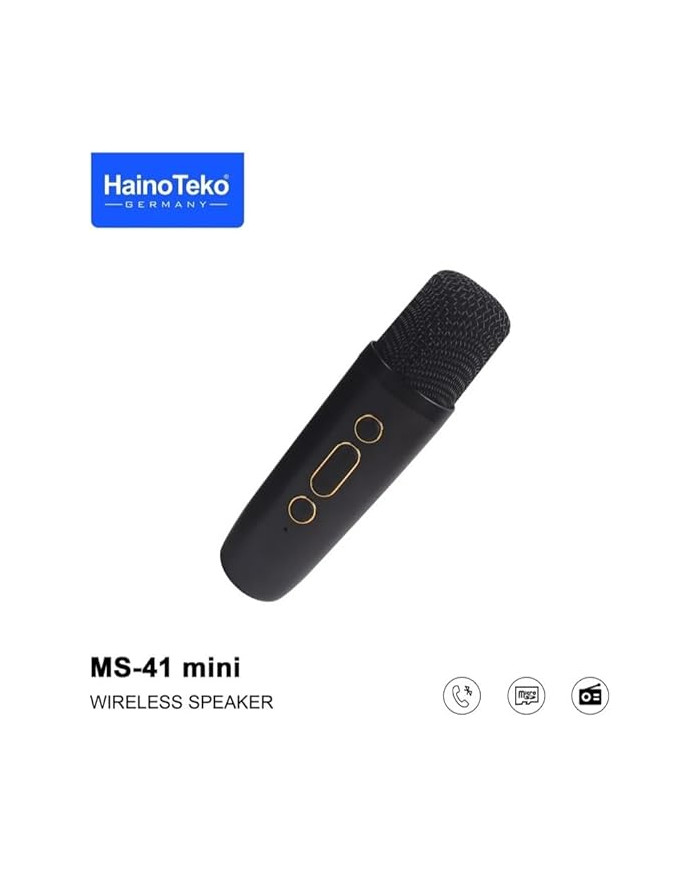 Haino Teko MS 41 Mini : Haut-parleur Bluetooth Portable avec Micro Haino Teko MS 41 Mini : Haut-parleur Bluetooth Portable avec Micro