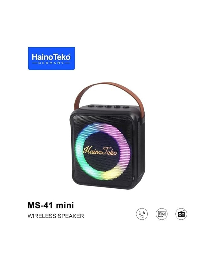 Haino Teko MS 41 Mini : Haut-parleur Bluetooth Portable avec Micro Haino Teko MS 41 Mini : Haut-parleur Bluetooth Portable avec Micro
