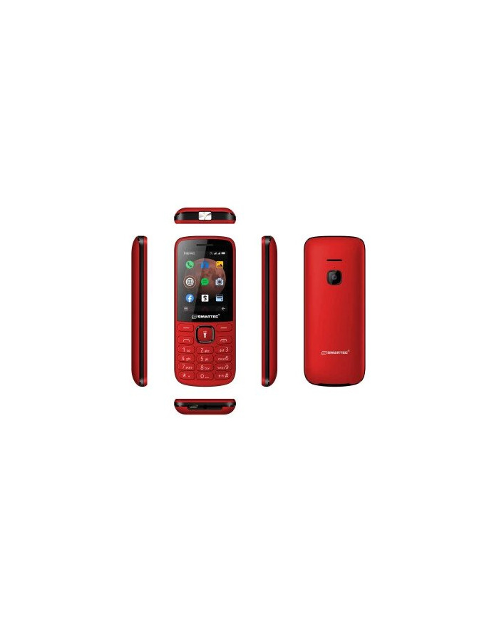 Téléphone portable smartec R24 - Rouge Téléphone portable smartec R24 - Rouge