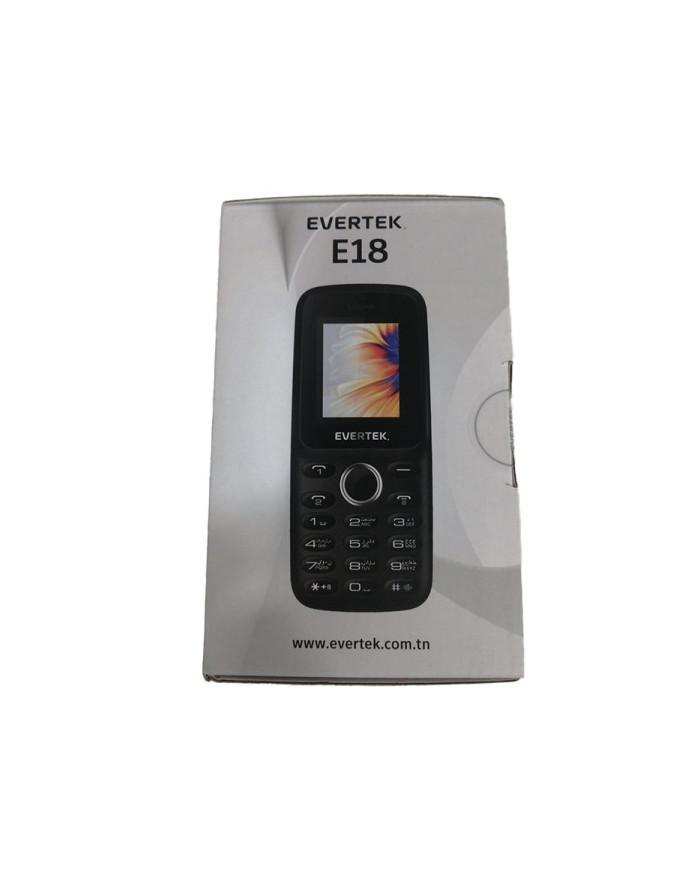 Téléphone portable Evertek E18 - Noir Téléphone portable Evertek E18 - Noir