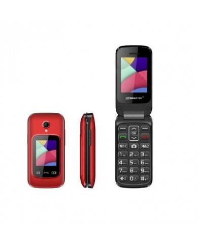 Téléphone portable Smartec F1 FLIP- Rouge Téléphone portable Smartec F1 FLIP- Rouge