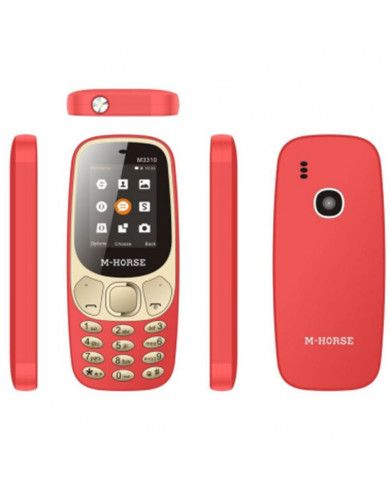 Téléphone Portable M-HORSE M3310 - Rouge Téléphone Portable M-HORSE M3310 - Rouge