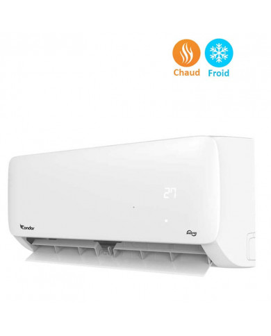 Climatiseur Condor CS09-AL44T3 Inverter 9000 BTU Chaud Froid - Blanc Climatiseur Condor CS09-AL44T3 Inverter 9000 BTU Chaud Froid - Blanc