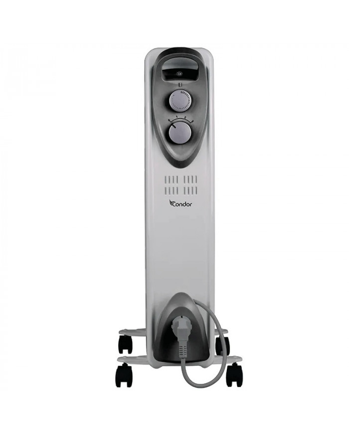 Radiateur à Bain D'huile Condor 9 Eléments 2000W - Blanc Radiateur à Bain D'huile Condor 9 Eléments 2000W - Blanc