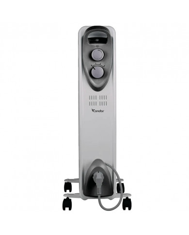 Radiateur à Bain D'huile Condor 11 Eléments 2500W - Blanc Radiateur à Bain D'huile Condor 11 Eléments 2500W - Blanc