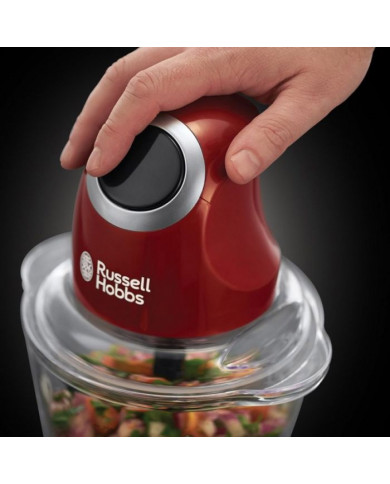 Mini Hachoir RUSSELL HOBBS 24660-56 1L - Rouge Mini Hachoir RUSSELL HOBBS 24660-56 1L - Rouge