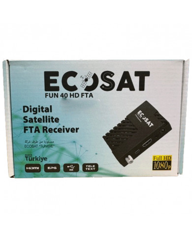 Récepteur Wifi ECOSAT FUN-40 - Noir Récepteur Wifi ECOSAT FUN-40 - Noir