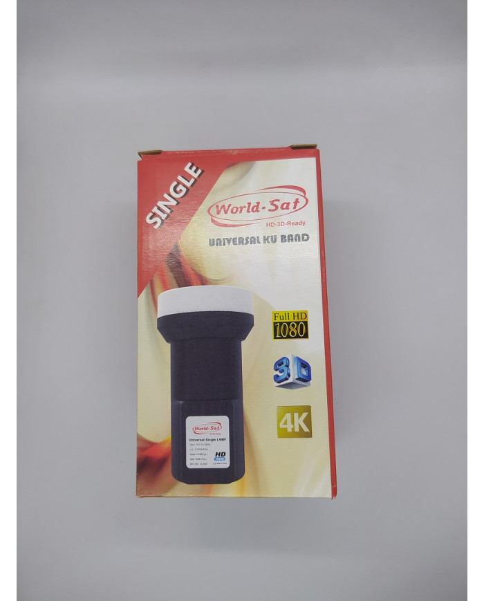 Tête parabole une sortie World-Sat