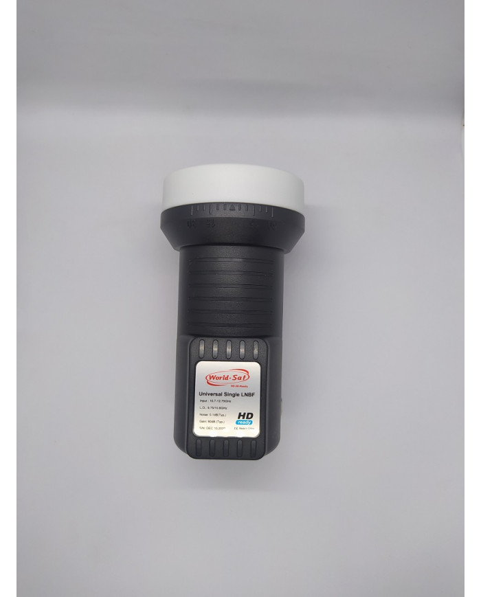 Tête parabole une sortie World-Sat