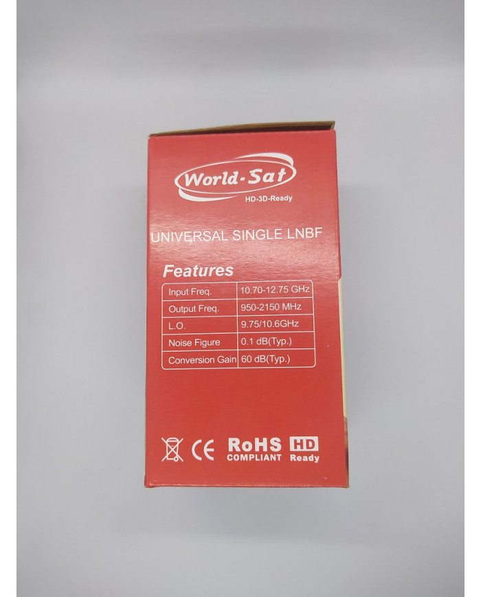 Tête parabole une sortie World-Sat